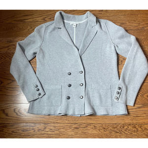 Banana Republic Factory Cotton Sweater Cropped Blazer Sz M